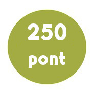 250 törzsvásárlói pont