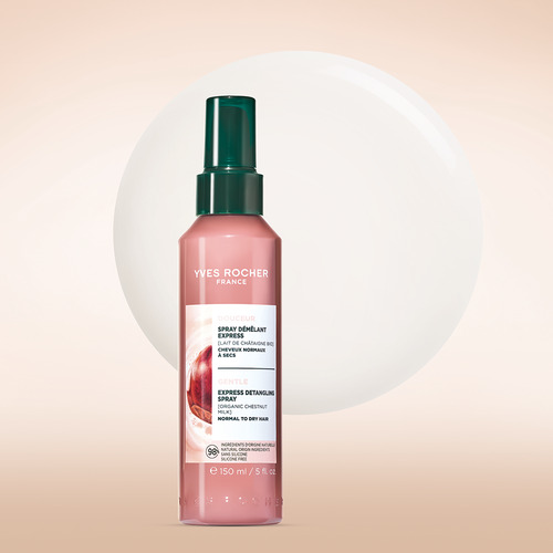 Gyengéd kifésülő permet bio gesztenyével